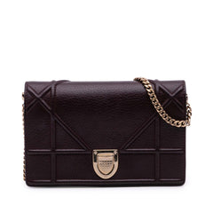 Grained Calfskin Diorama Wallet on Chain
