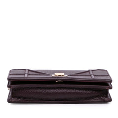 Grained Calfskin Diorama Wallet on Chain