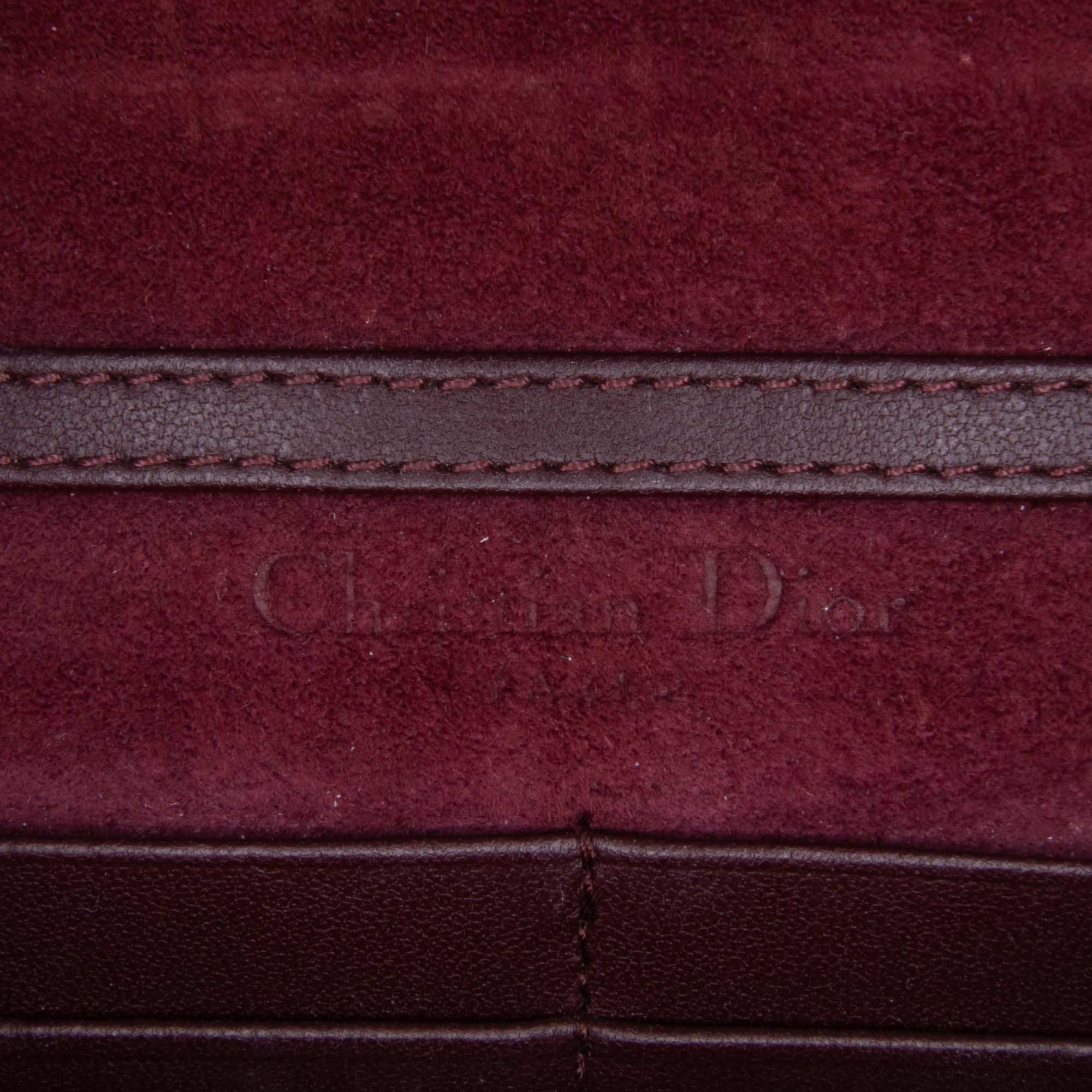 Grained Calfskin Diorama Wallet on Chain