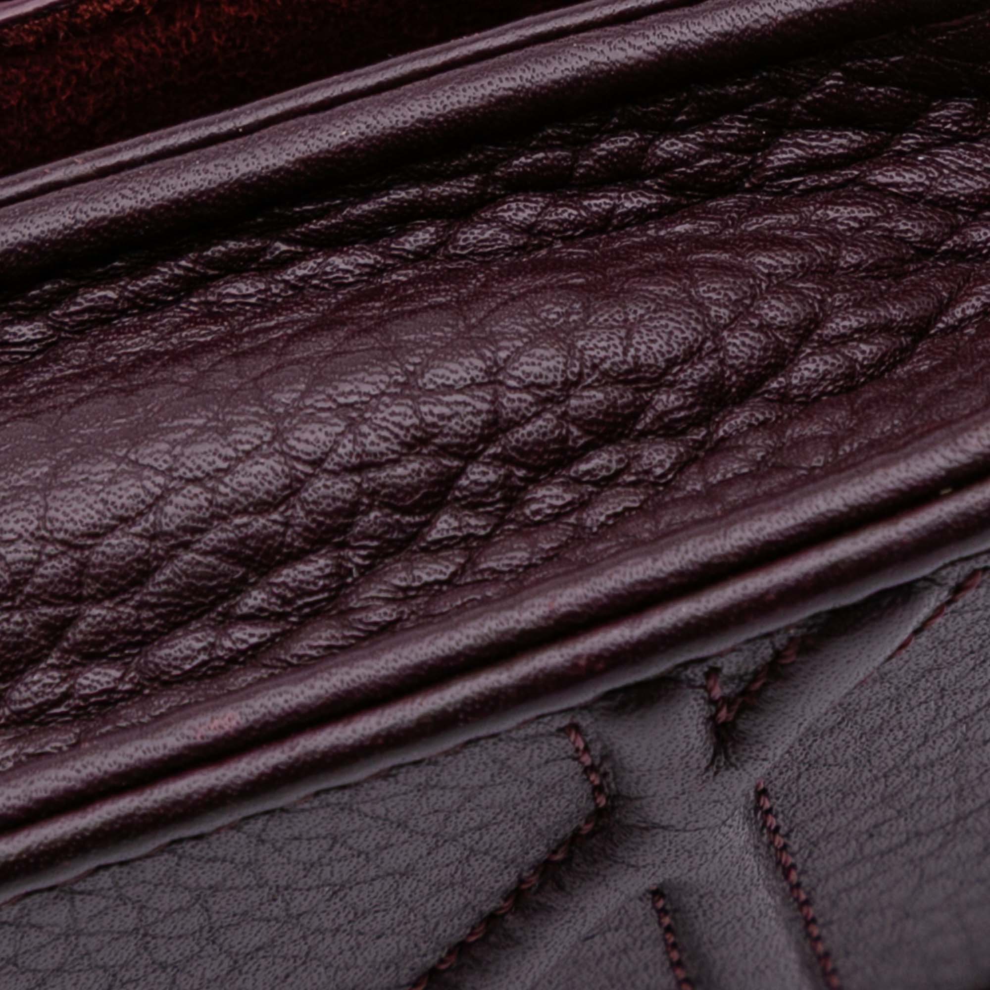 Grained Calfskin Diorama Wallet on Chain