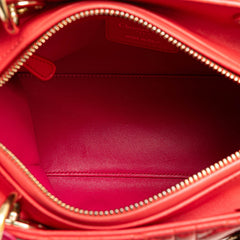 Medium Bicolor Lambskin Cannage Lady Dior