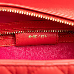 Medium Bicolor Lambskin Cannage Lady Dior
