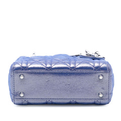 Mini Iridescent Lambskin Cannage Lady Dior