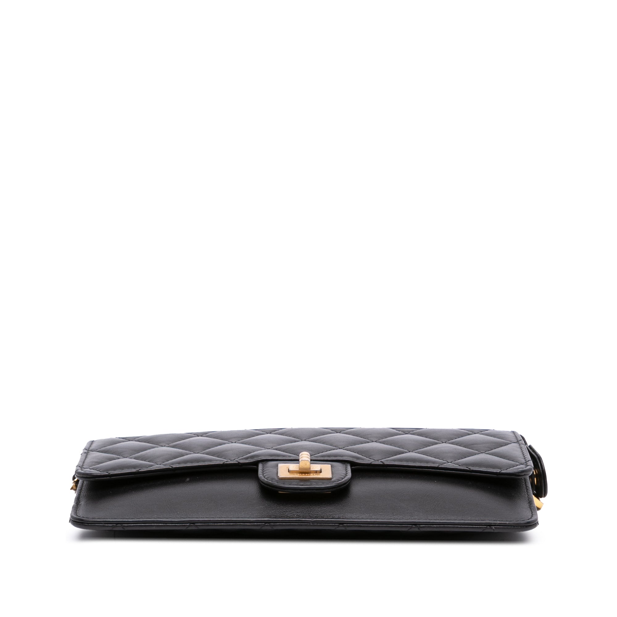 Quilted Aged Calfskin Reissue Pouch With Chain