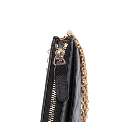 Quilted Aged Calfskin Reissue Pouch With Chain