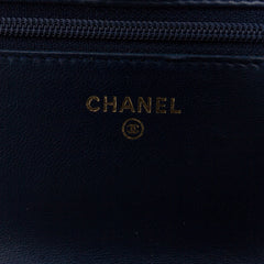 Lambskin Trendy CC Wallet On Chain