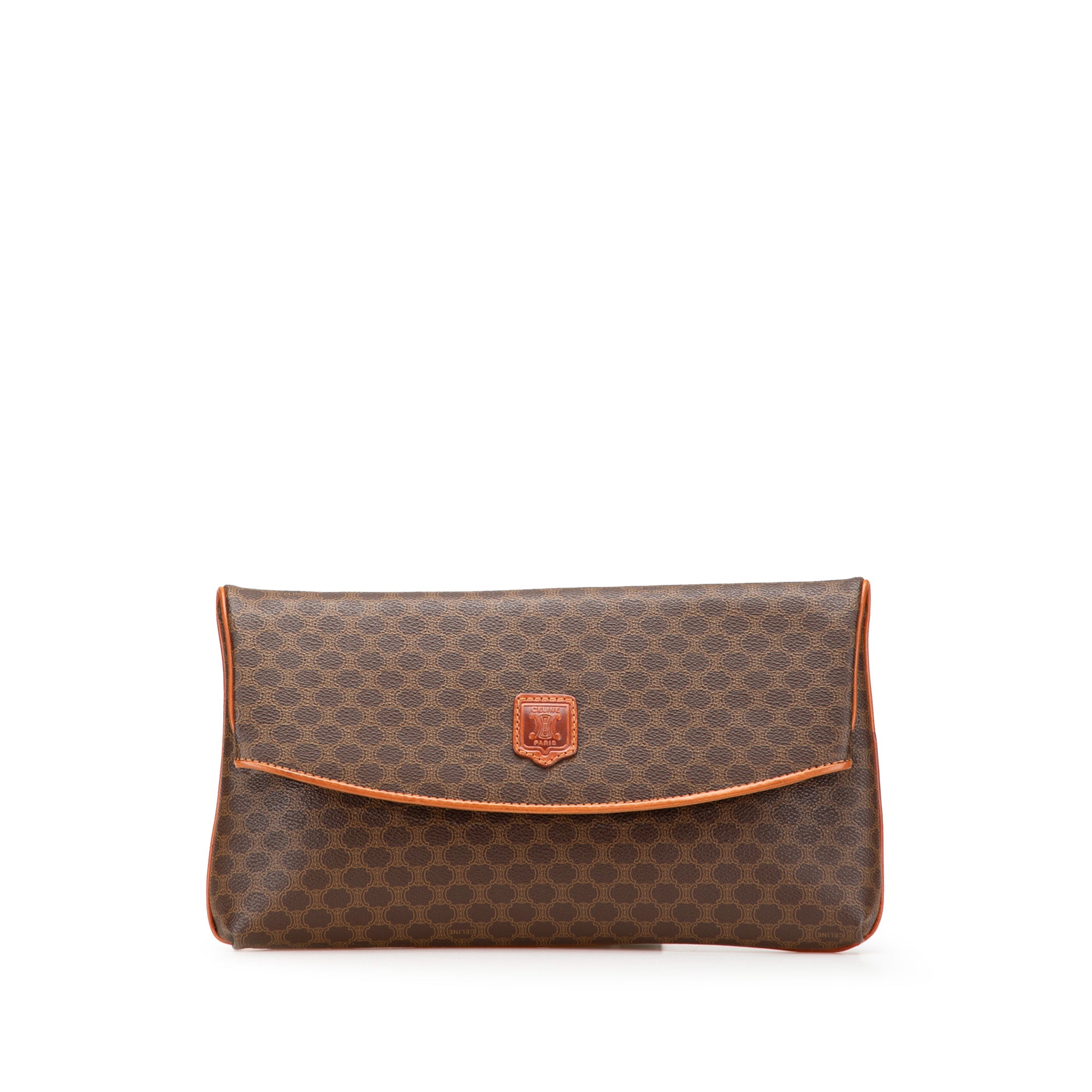 Macadam Coated Canvas Clutch