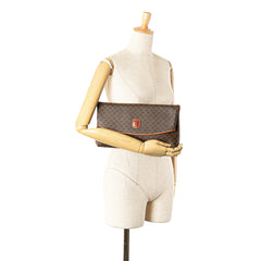 Macadam Coated Canvas Clutch