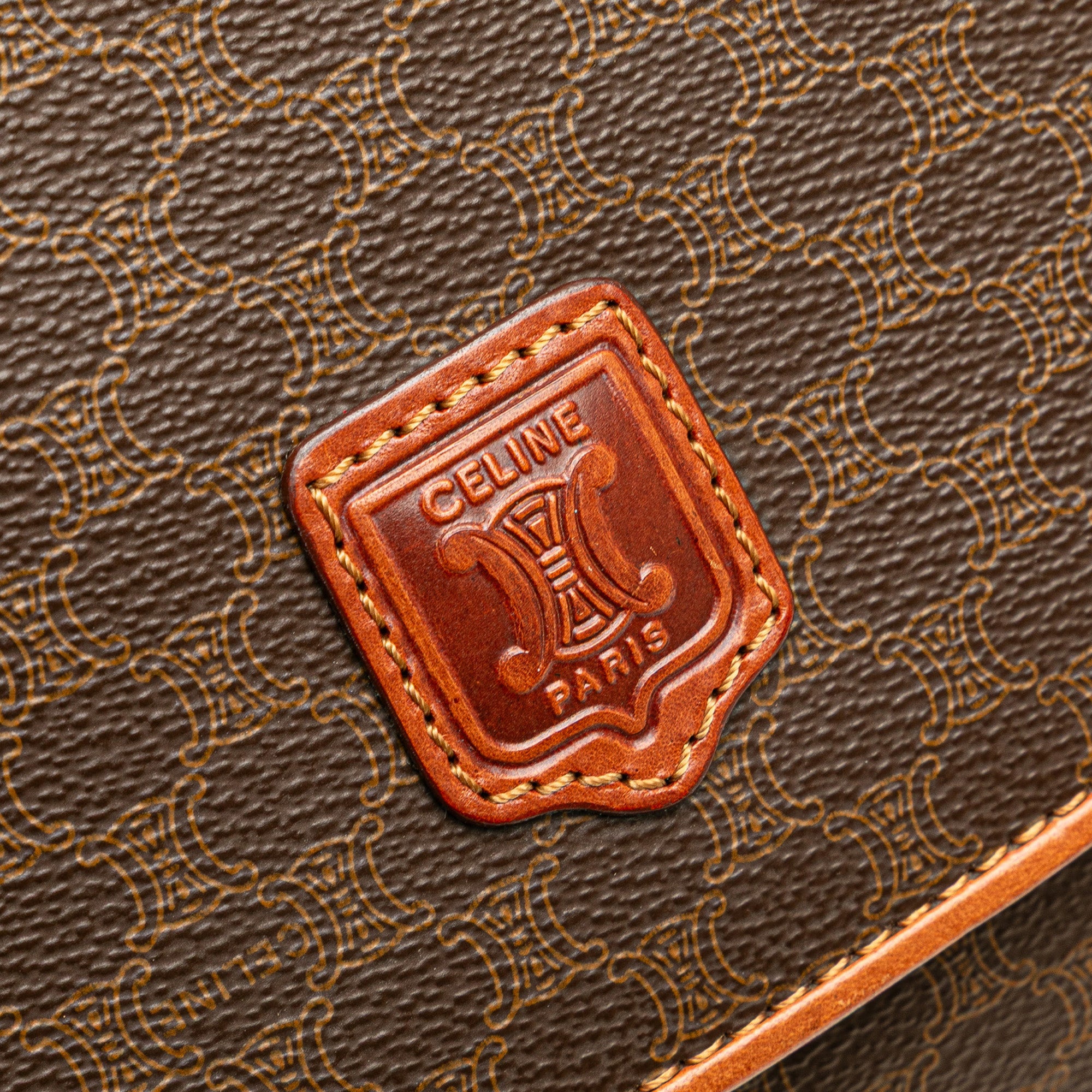 Macadam Coated Canvas Clutch
