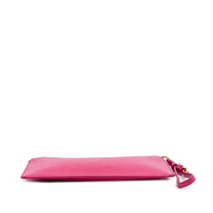 Saffiano Zip Pouch