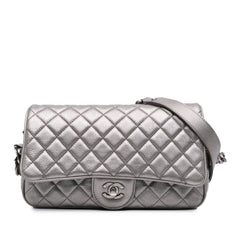 Medium Metallic Quilted Caviar Casual Rock Flap