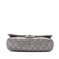Medium Metallic Quilted Caviar Casual Rock Flap