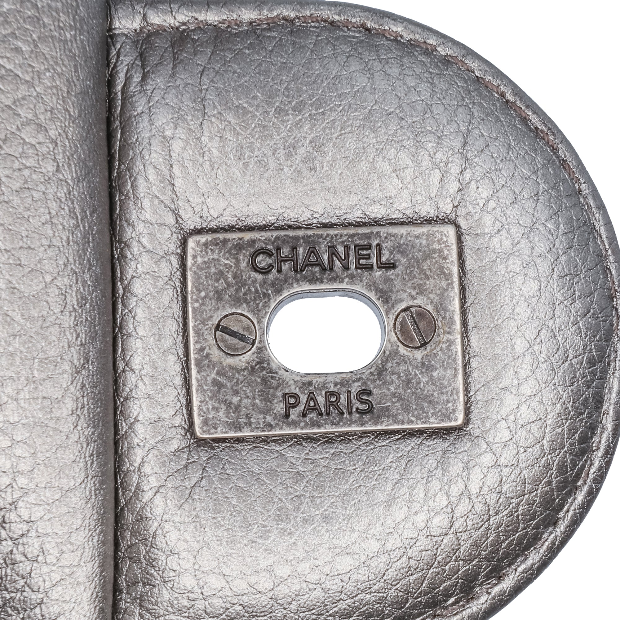 Medium Metallic Quilted Caviar Casual Rock Flap