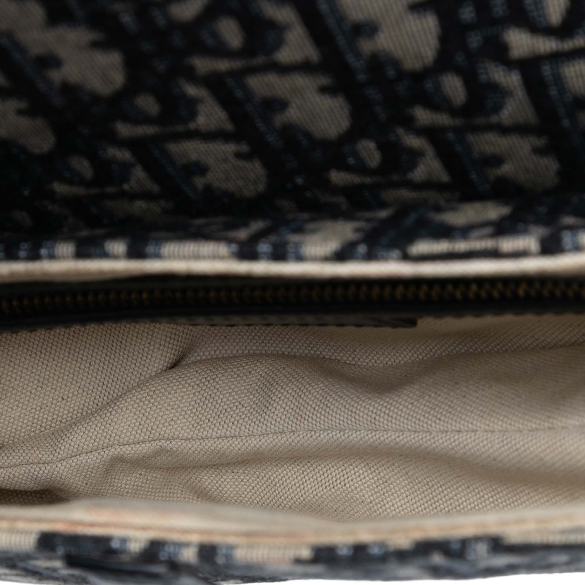 Oblique Canvas Saddle Bag