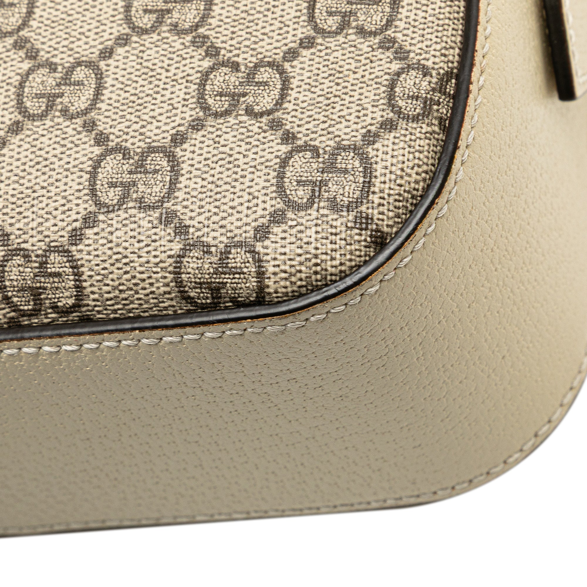 Small GG Supreme Textured Calfskin Web Ophidia Camera Bag
