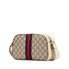 Small GG Supreme Textured Calfskin Web Ophidia Camera Bag
