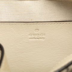 Small GG Supreme Textured Calfskin Web Ophidia Camera Bag