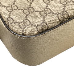 Small GG Supreme Textured Calfskin Web Ophidia Camera Bag