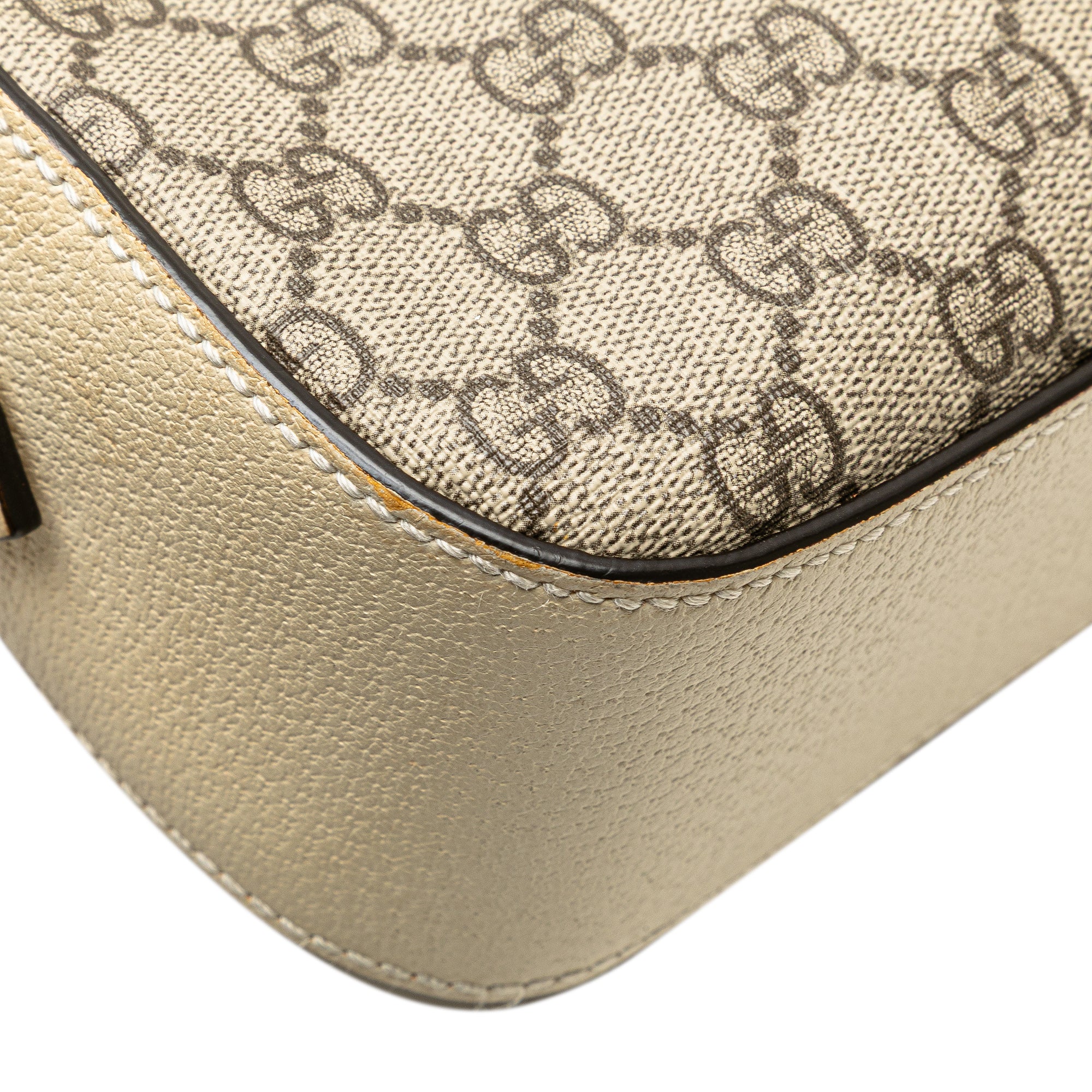 Small GG Supreme Textured Calfskin Web Ophidia Camera Bag