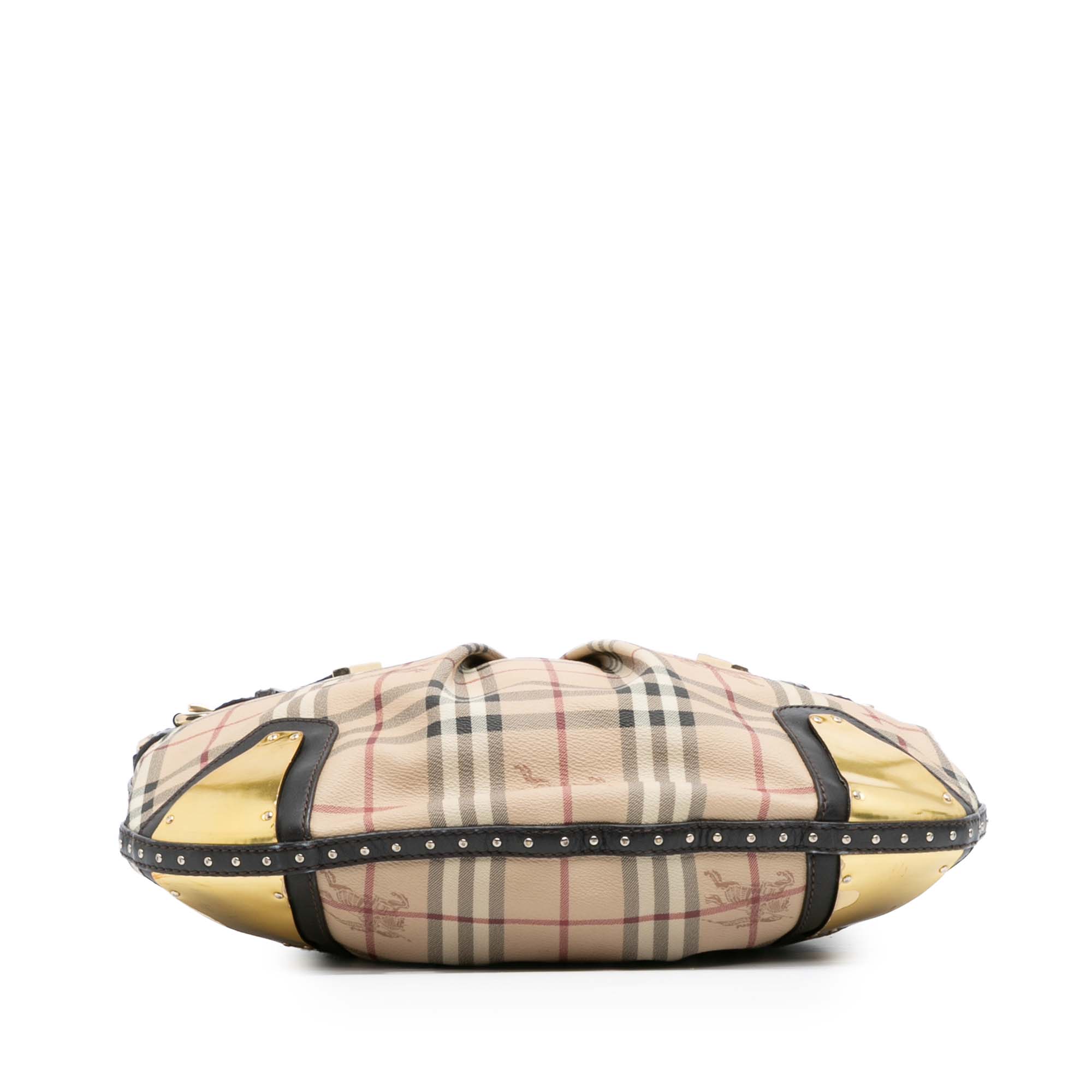 Haymarket Check Coated Canvas Hobo Bag