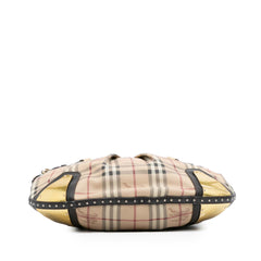 Haymarket Check Coated Canvas Hobo Bag
