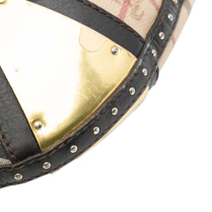 Haymarket Check Coated Canvas Hobo Bag