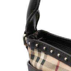 Haymarket Check Coated Canvas Hobo Bag