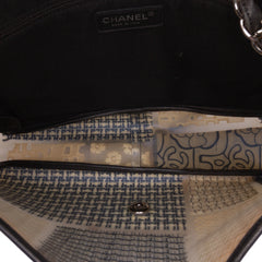 Jumbo PVC and Tweed Patchwork Single Flap