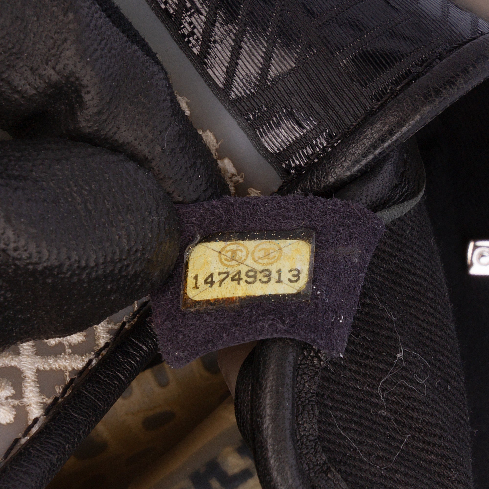 Jumbo PVC and Tweed Patchwork Single Flap