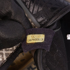 Jumbo PVC and Tweed Patchwork Single Flap