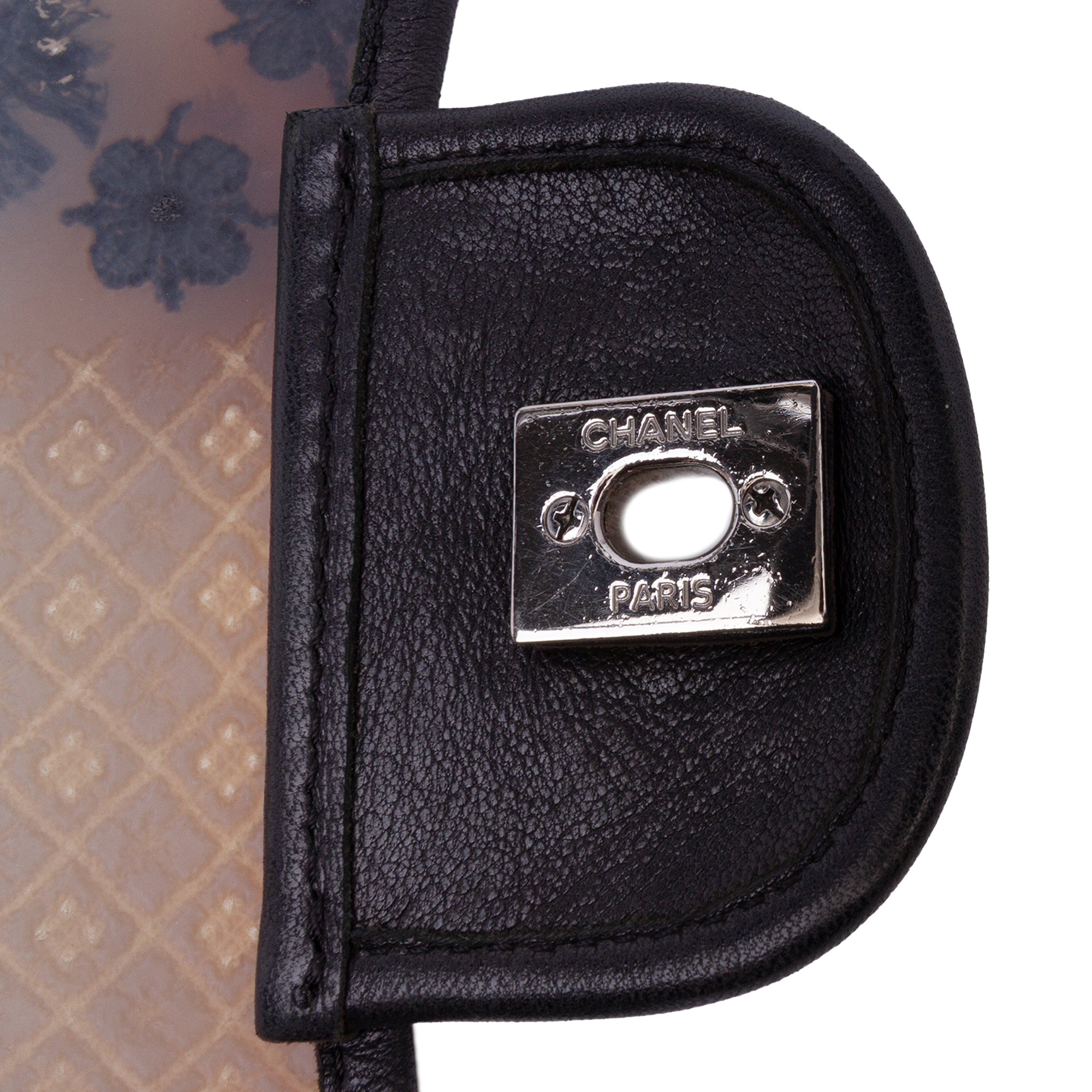 Jumbo PVC and Tweed Patchwork Single Flap