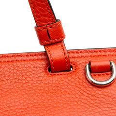 Small Leather Bamboo Daily Satchel