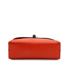 Small Leather Bamboo Daily Satchel