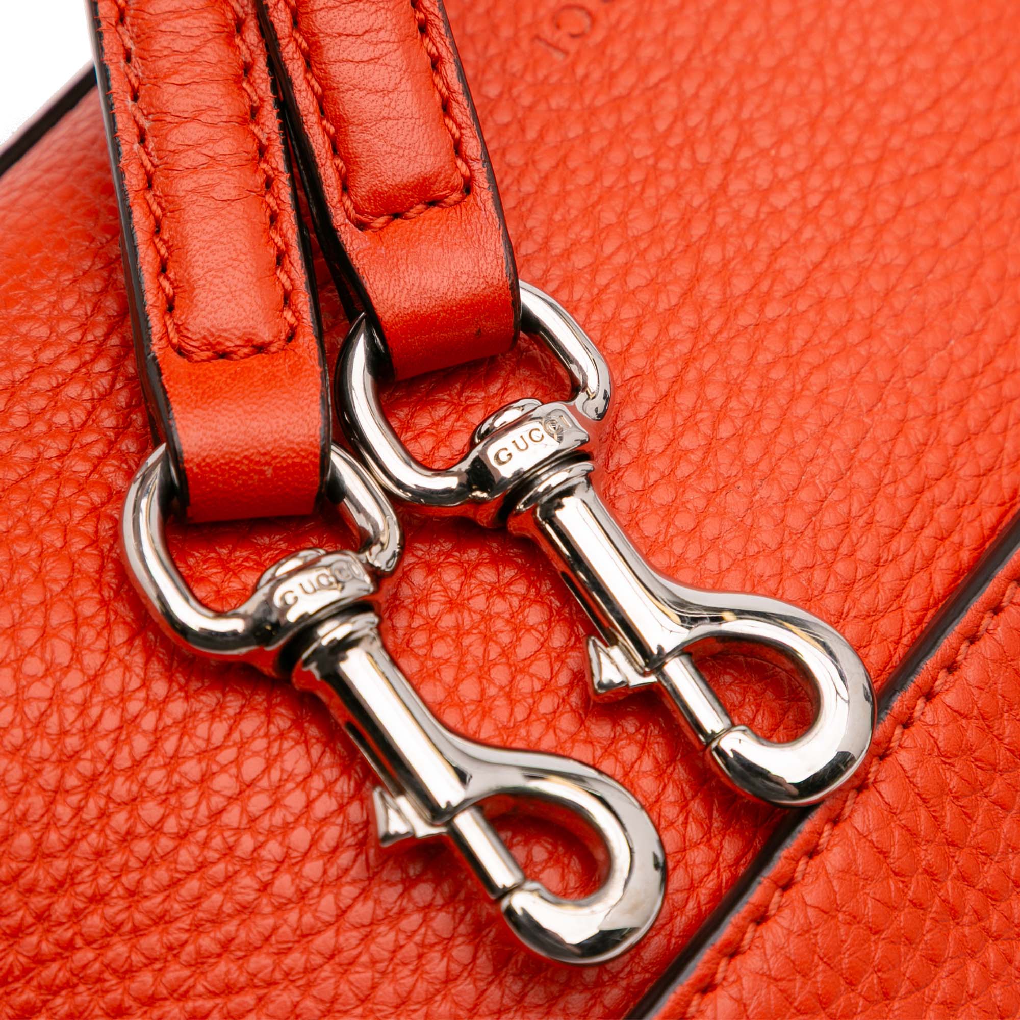 Small Leather Bamboo Daily Satchel
