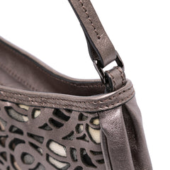 Nova Check Cutout Leather Accessory Pochette