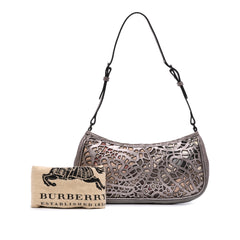 Nova Check Cutout Leather Accessory Pochette