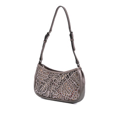 Nova Check Cutout Leather Accessory Pochette