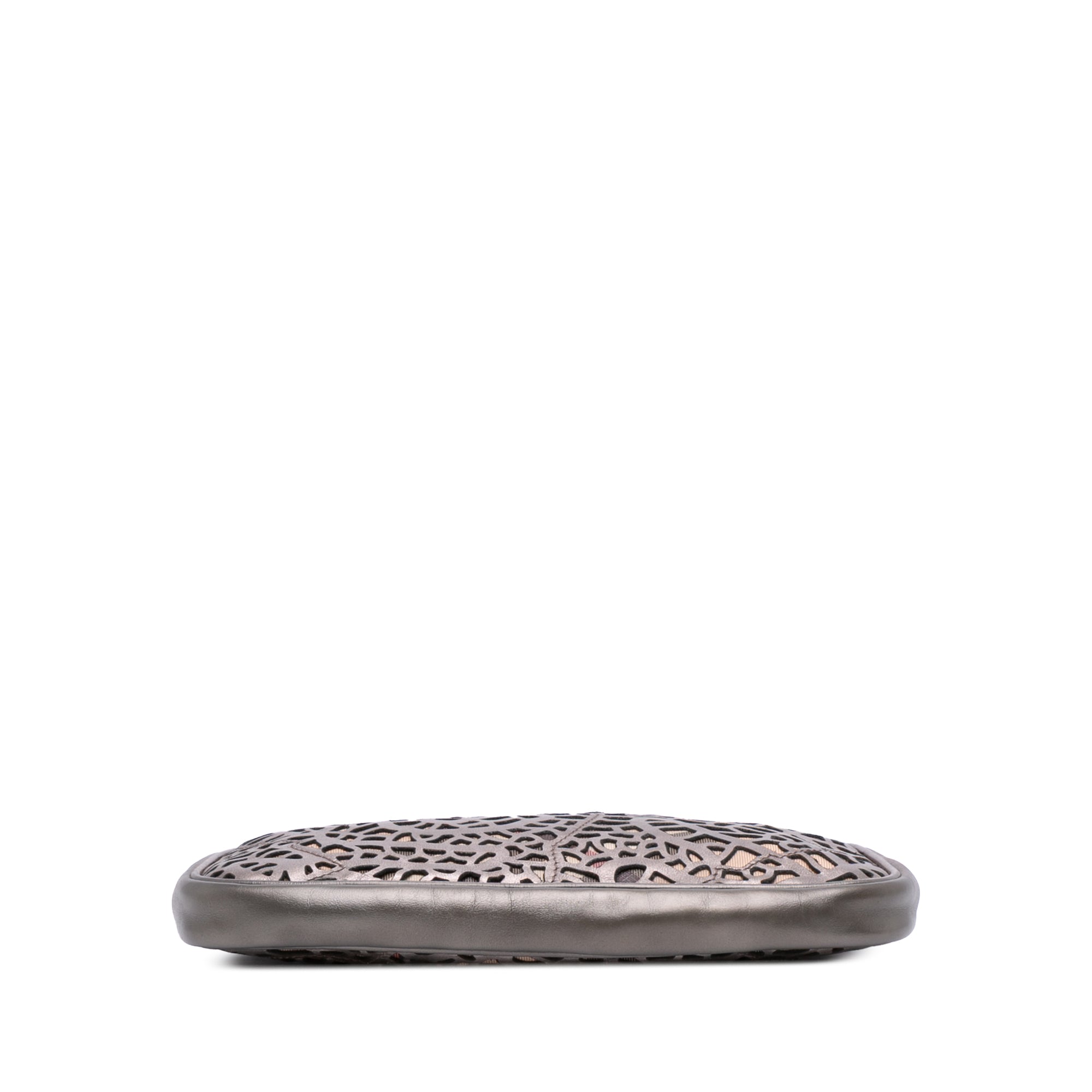 Nova Check Cutout Leather Accessory Pochette