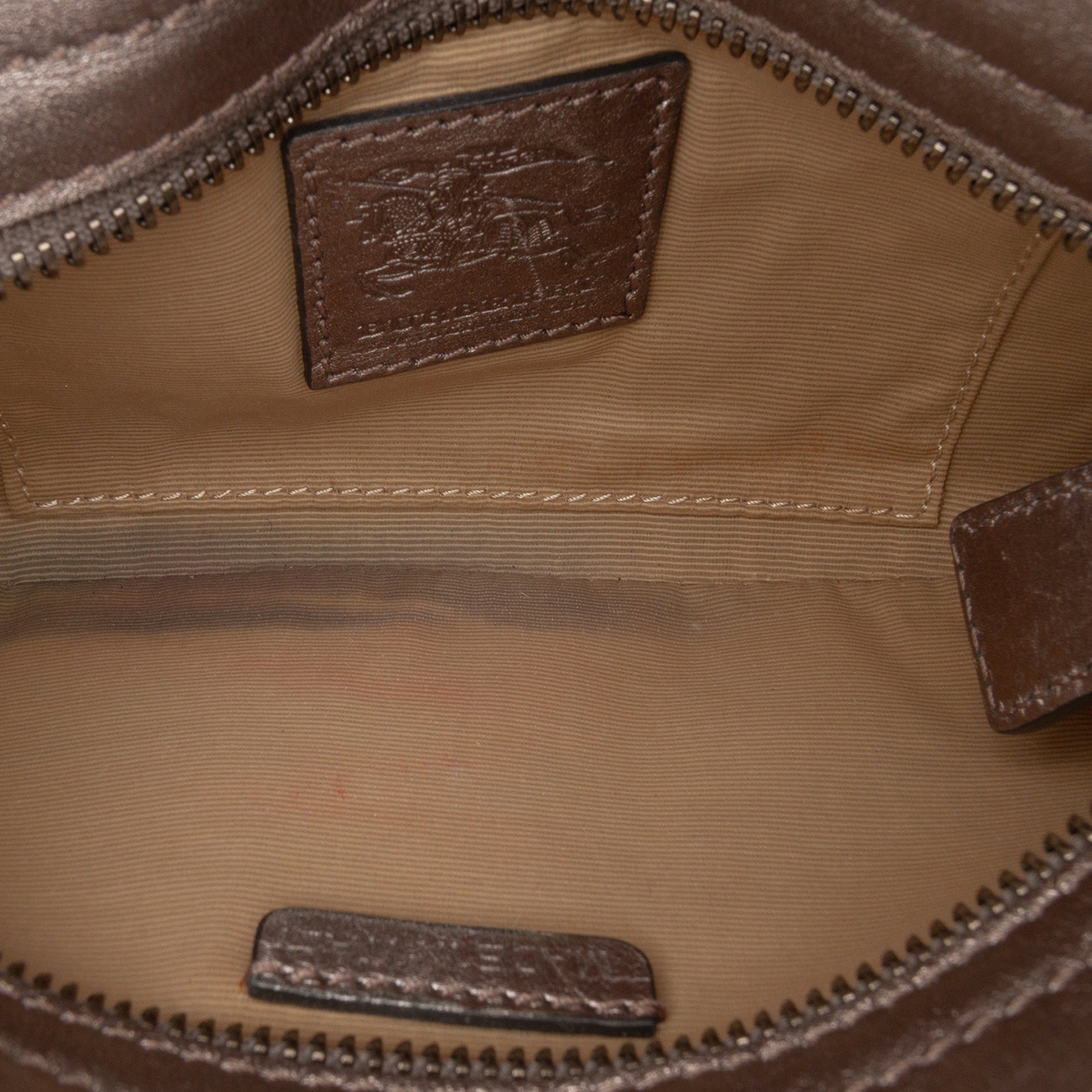 Nova Check Cutout Leather Accessory Pochette