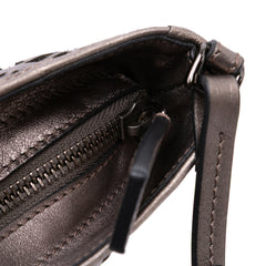 Nova Check Cutout Leather Accessory Pochette