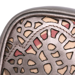 Nova Check Cutout Leather Accessory Pochette