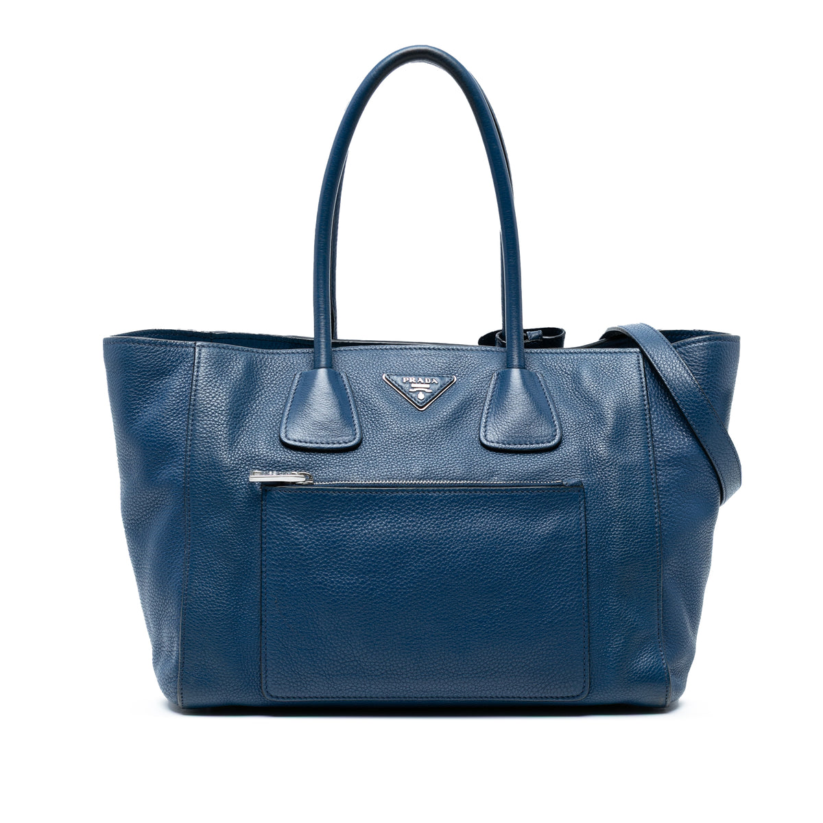 Vitello Daino Front Pocket Open Convertible Tote