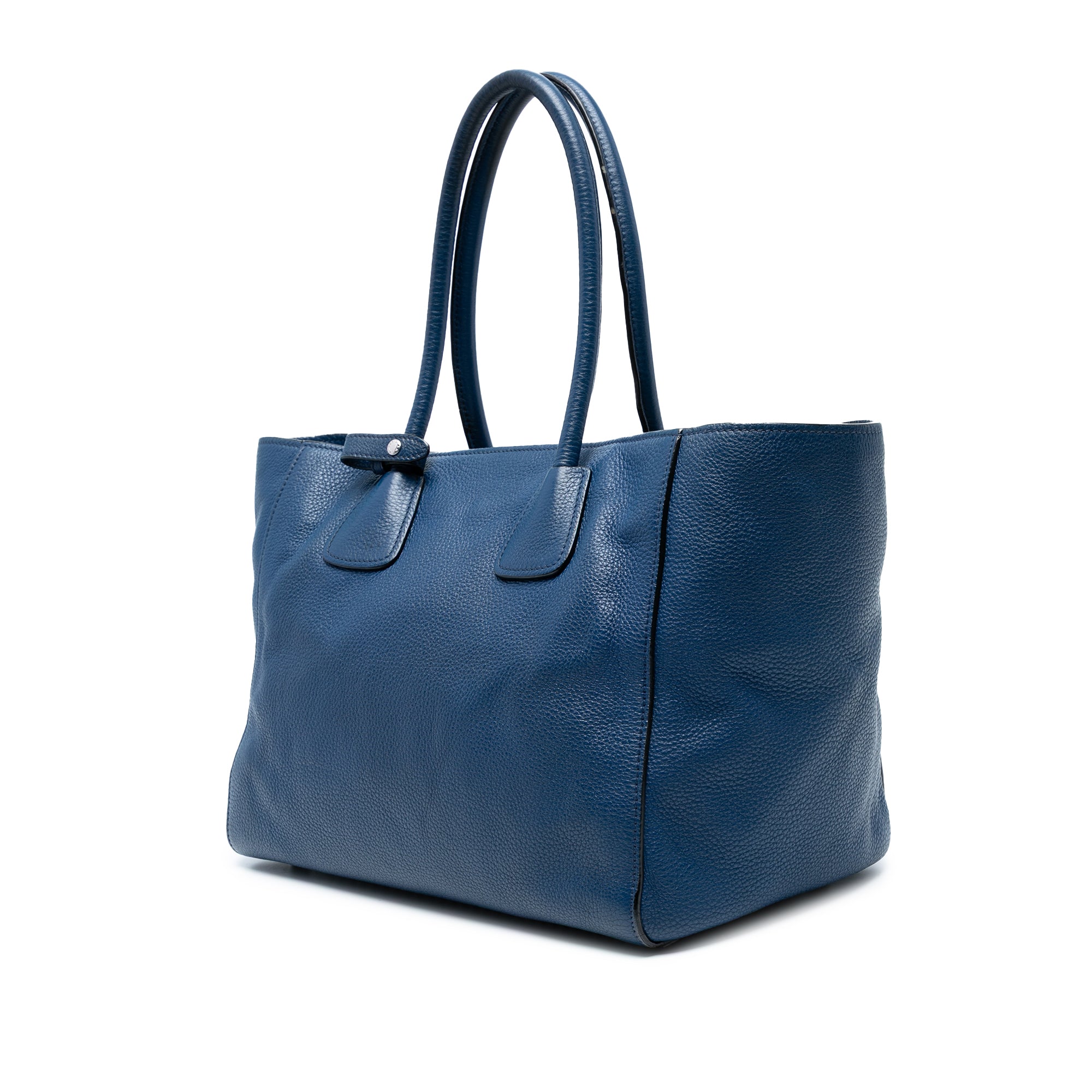 Vitello Daino Front Pocket Open Convertible Tote