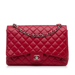 Maxi Classic Lambskin Single Flap