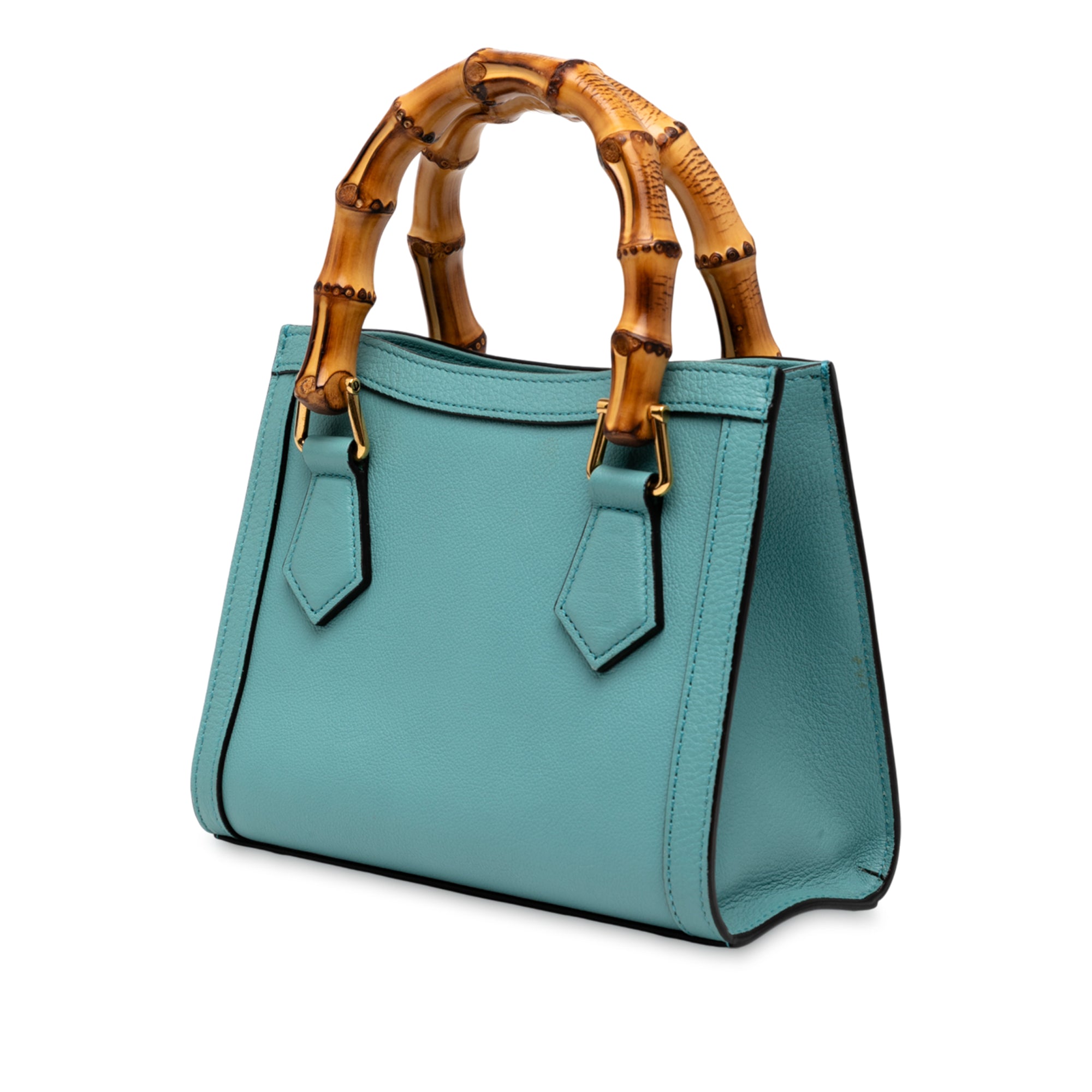 Mini Calfskin Bamboo Diana Satchel