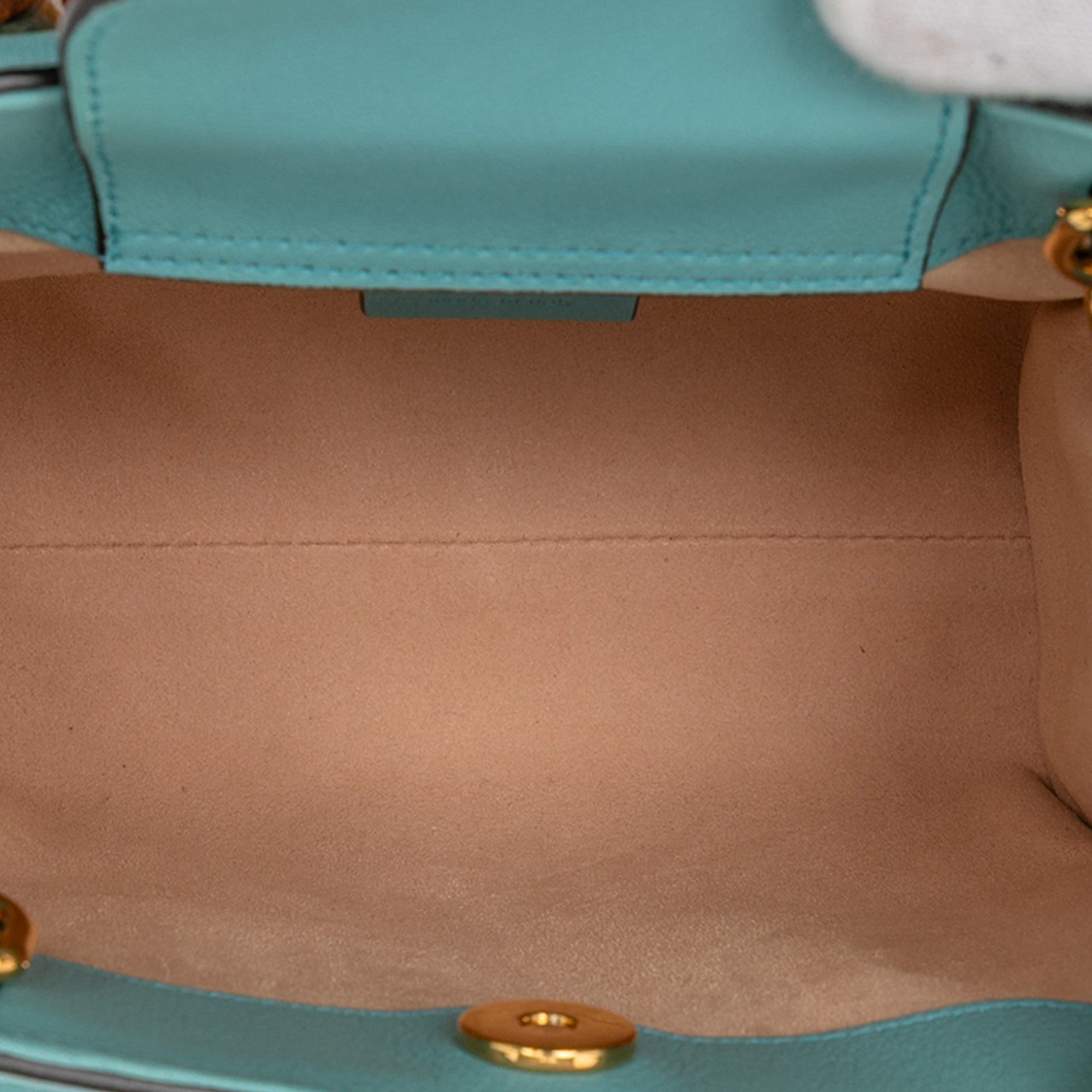 Mini Calfskin Bamboo Diana Satchel