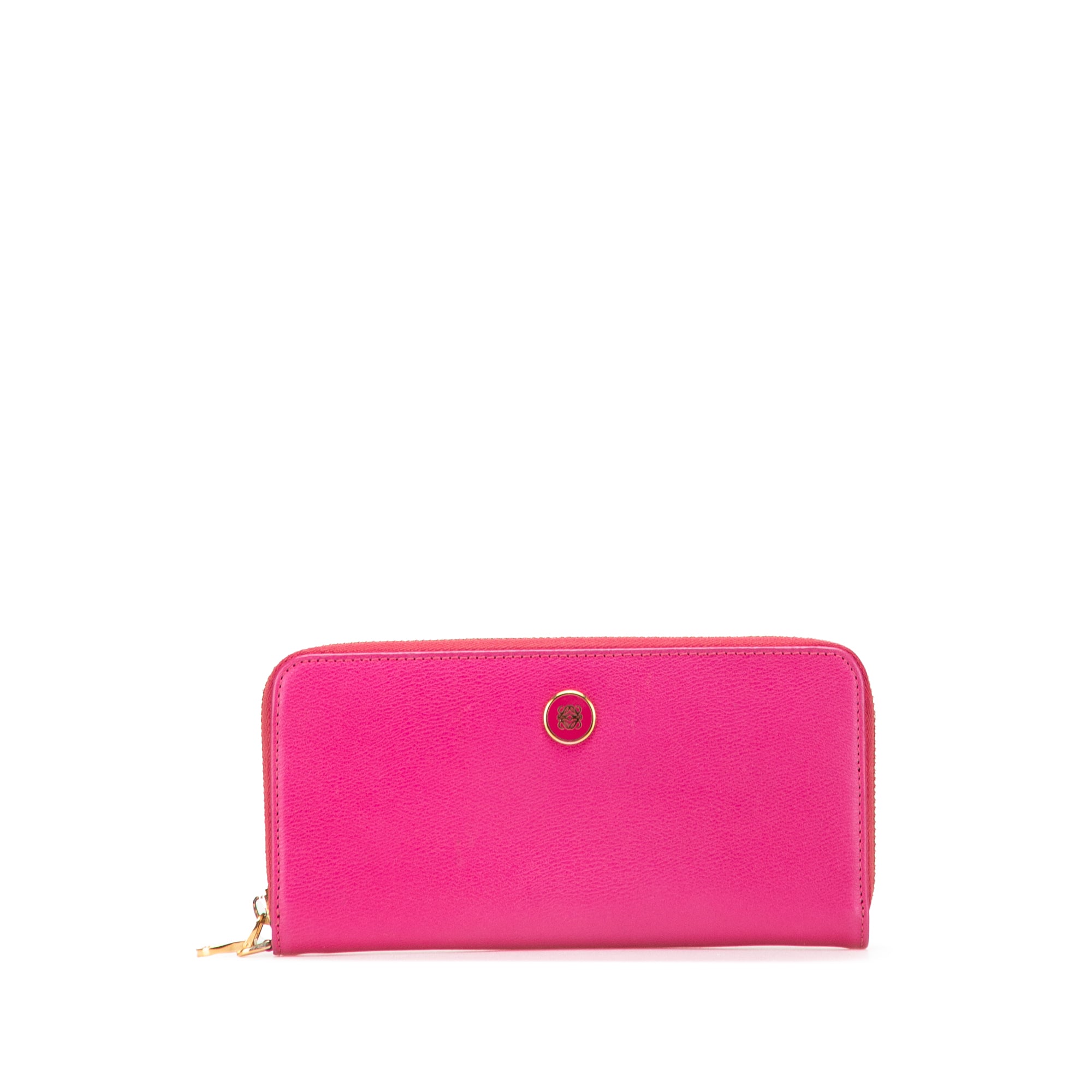 Anagram Leather Zip Around Wallet