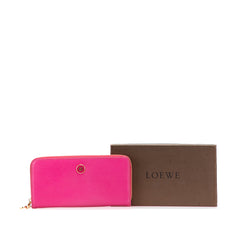 Anagram Leather Zip Around Wallet