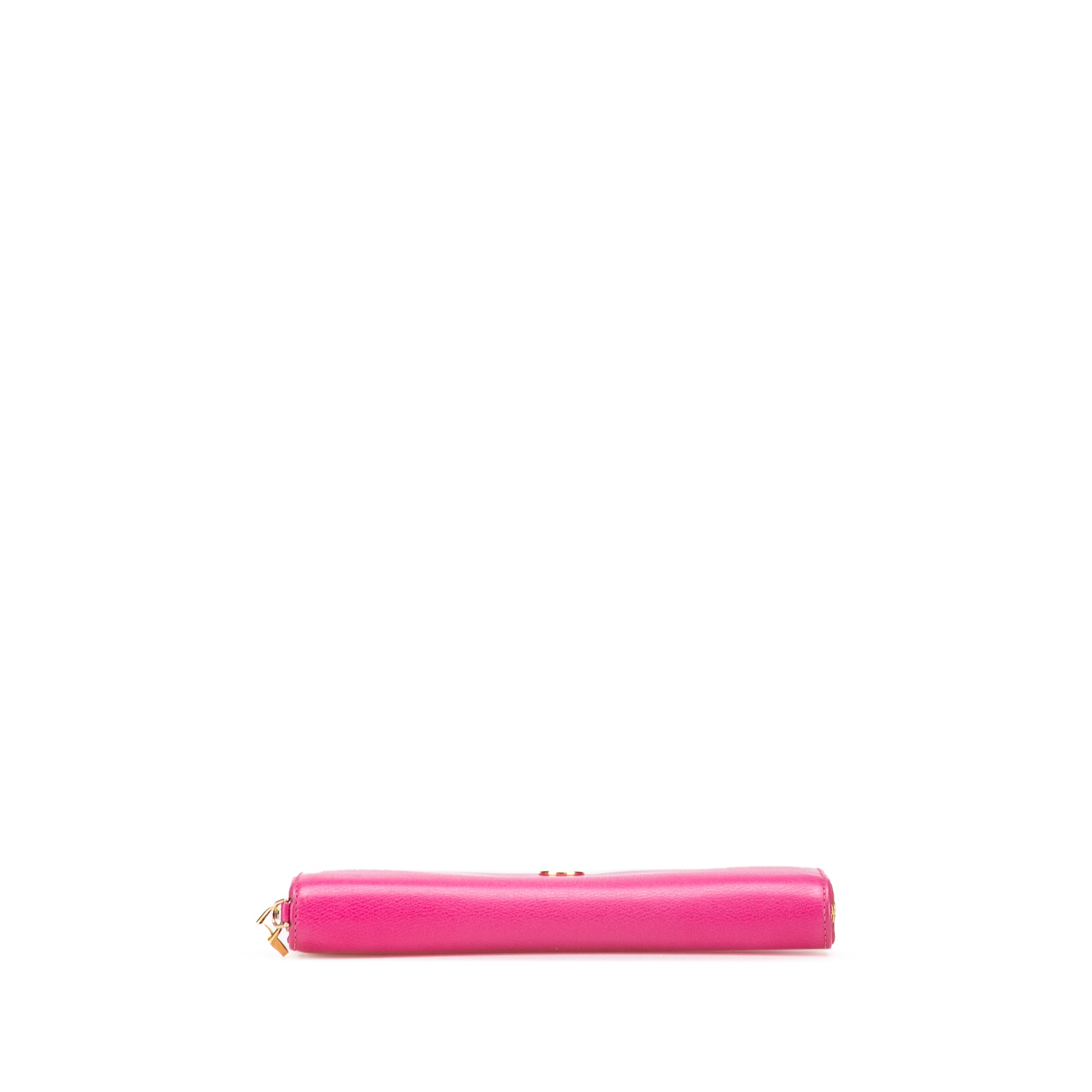 Anagram Leather Zip Around Wallet
