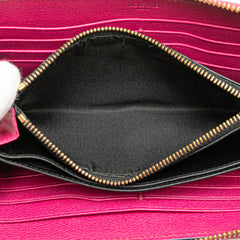 Anagram Leather Zip Around Wallet